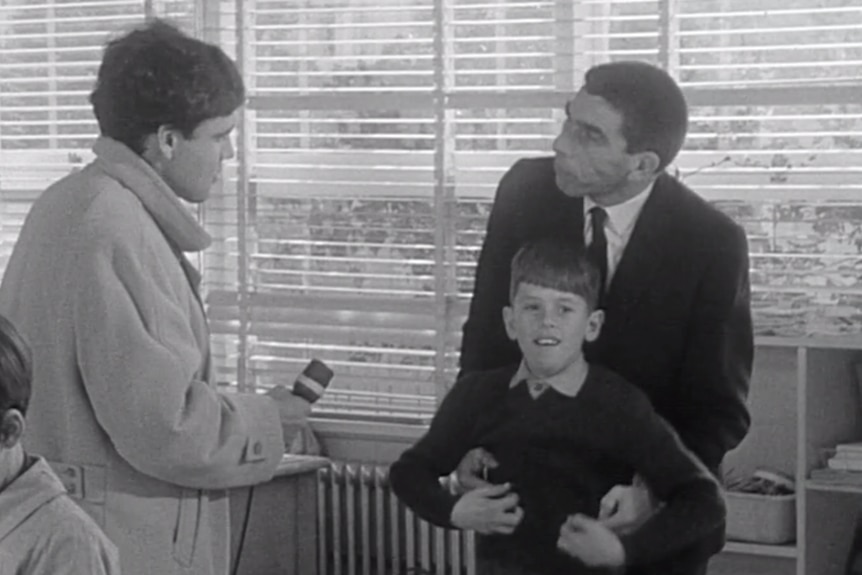 Screenshot of ABC program This Day Tonight's 1968 report on children with autism.