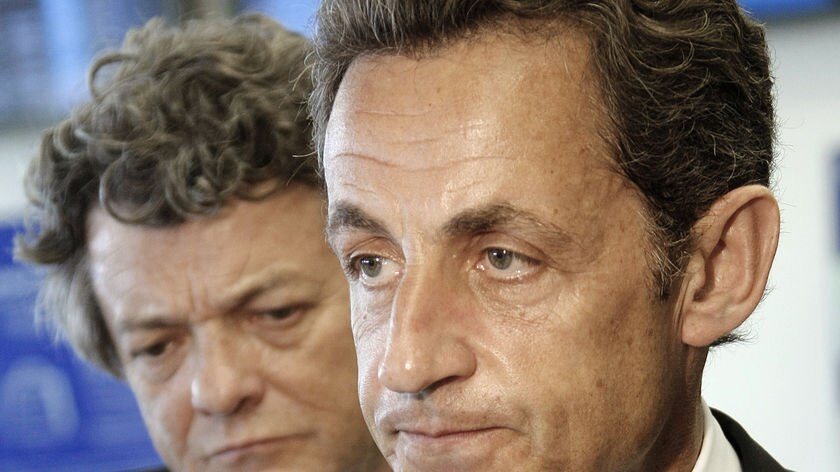 Sarkozy speaks at Charles de Gualle