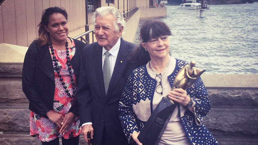 Bob Hawke at the launch of Fred Hollows campaign