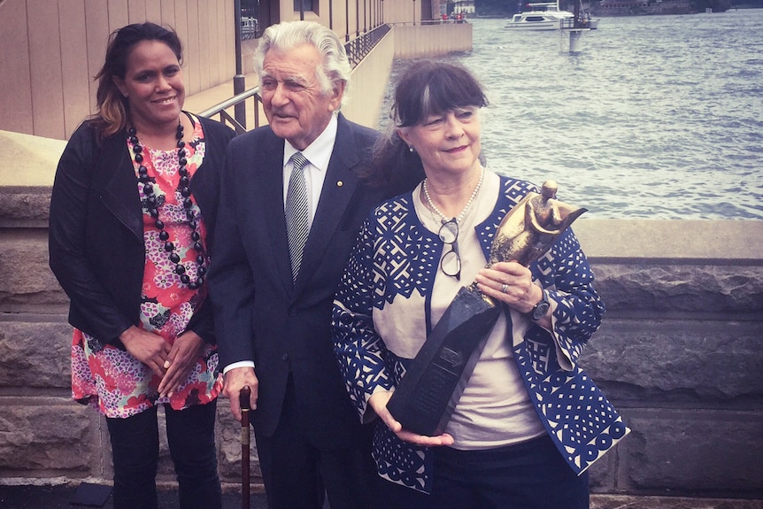 Bob Hawke at the launch of Fred Hollows campaign