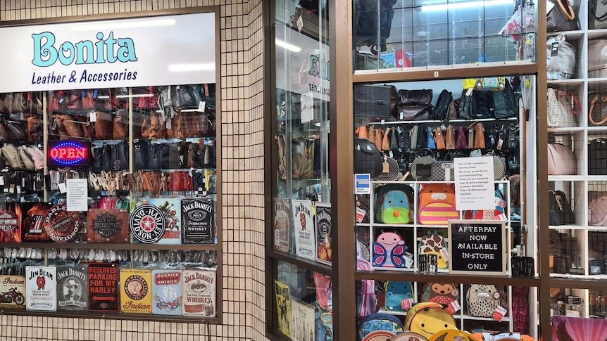 A leather shopfront in Burnie