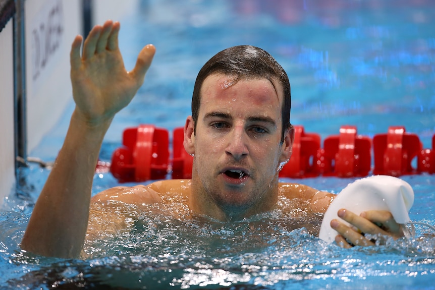Australia's James Magnussen qualified 10th fastest for the semi-finals of the 50m freestyle.