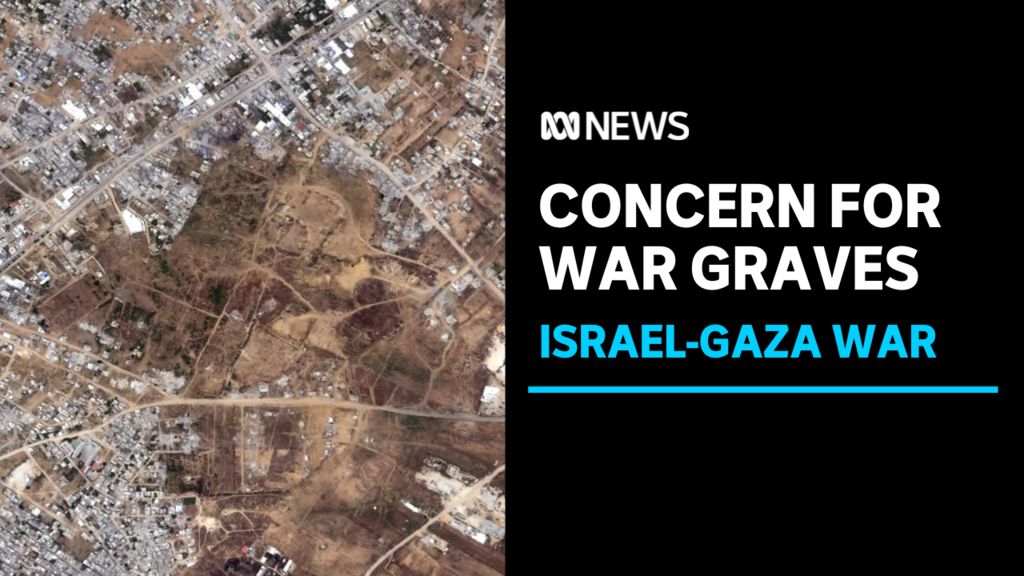 Concern For War Graves, Israel-Gaza War: Satellite image of grave site location in Gaza. 