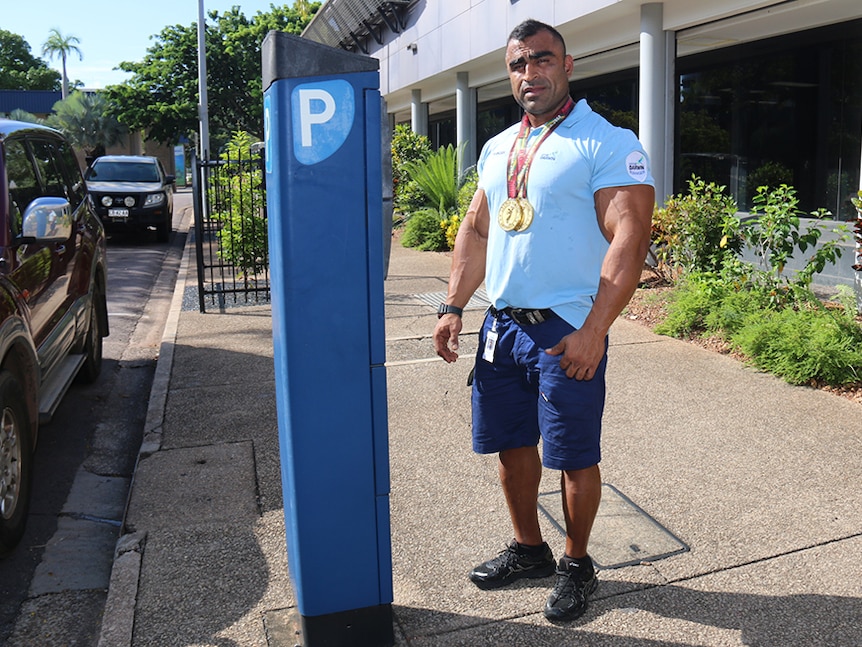 Champion bodybuilder and Darwin parking inspector Atif Anwar