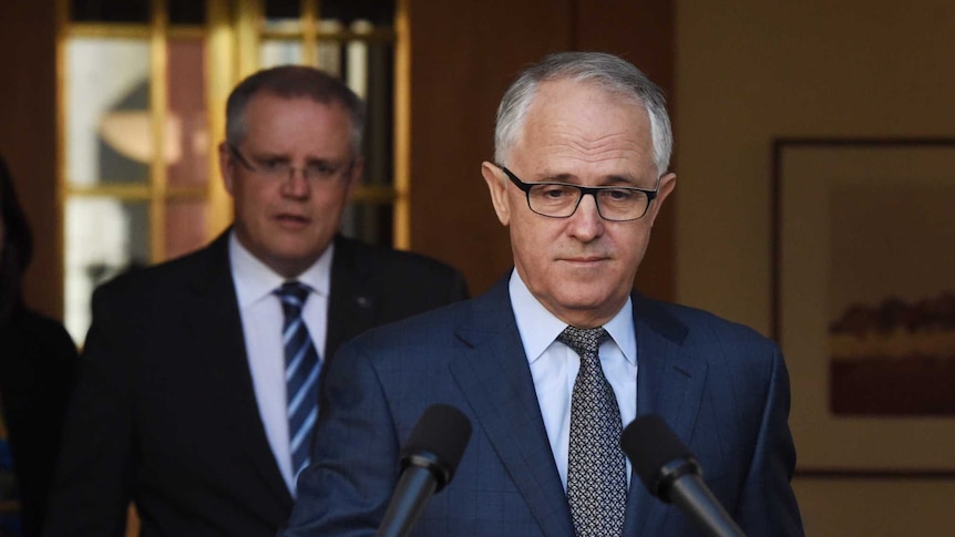 Australian Prime Minister Malcolm Turnbull and Federal Treasurer Scott Morrison.