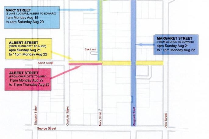 The following roads will be closed during filming.