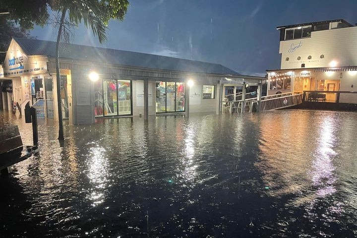 Noosa sports shop flooded in Queensland weather event