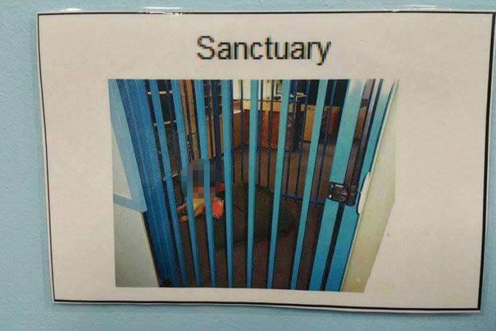 'Sanctuary' sign