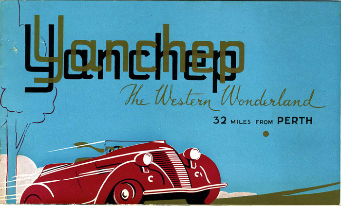 Cover of 1938 brochure for Yanchep, The Western Wonderland