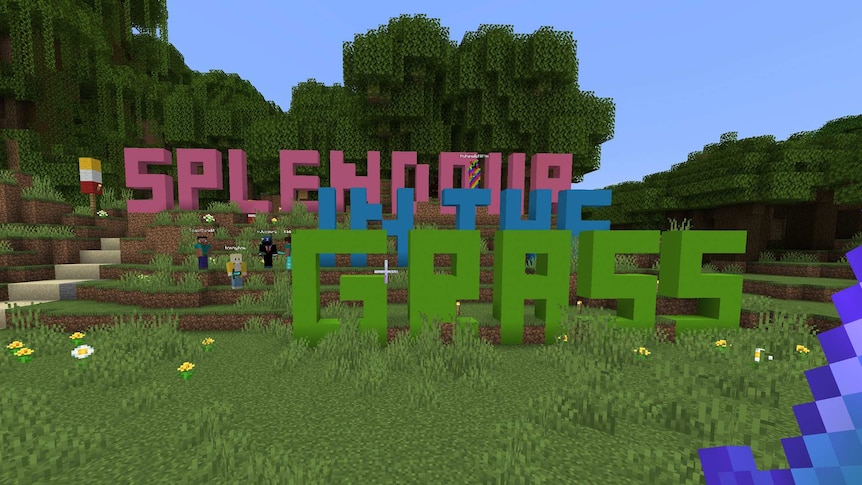 The entrance to Splendour In The Minecraft