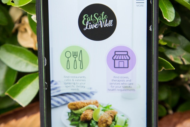 The Eat Safe, Live Well app shows venues that give more choice of food as well as original recipes