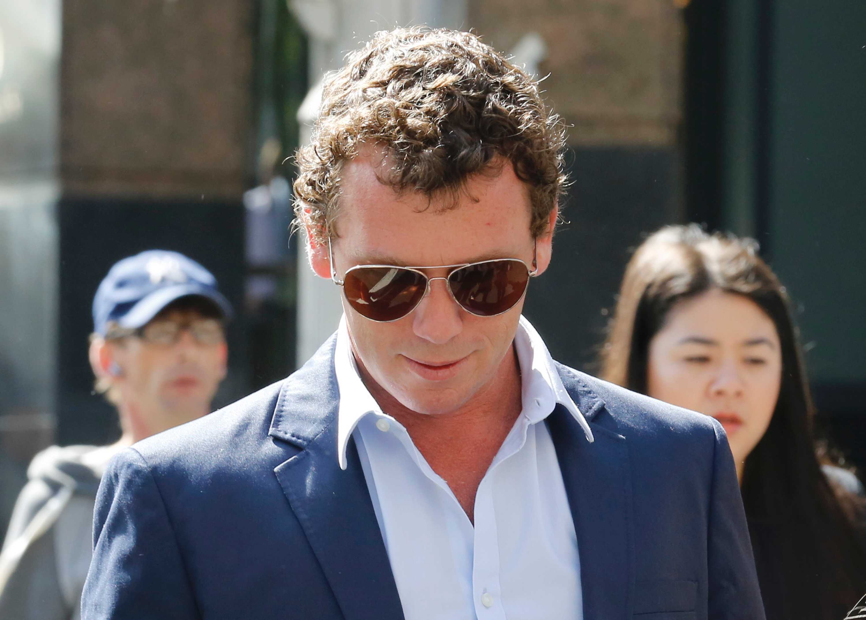 Bradley Hazelton arrives at court