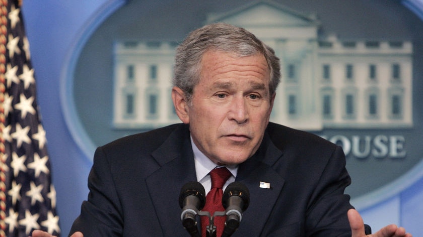 US President George W Bush has outlined intelligence about the leadership of Al Qaeda in Iraq (File photo).