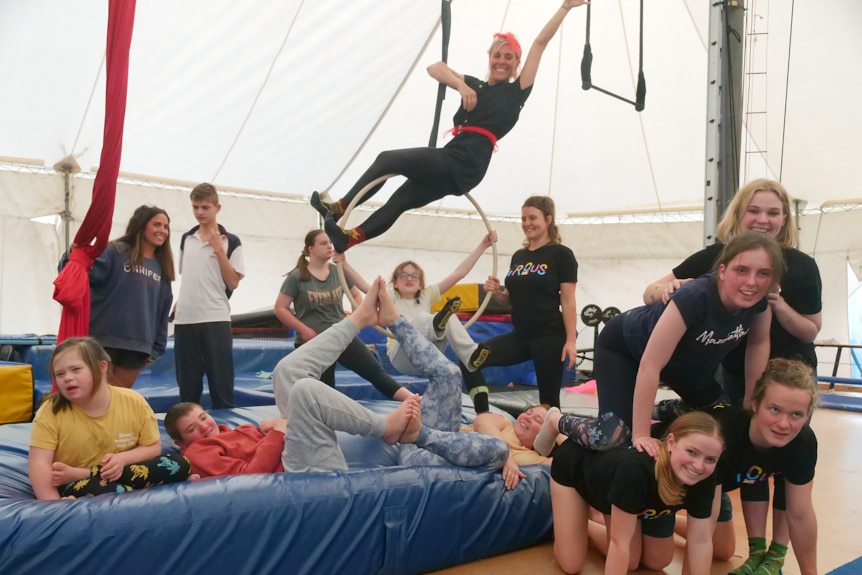 The all abilities circus troop in Fremantle.