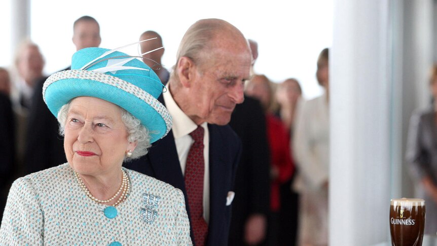 Queen Elizabeth II and Prince Philip visit the Guinness Storehouse Gravity Bar