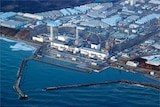 An aerial photo of the Fukushima Daiichi nuclear power plant.