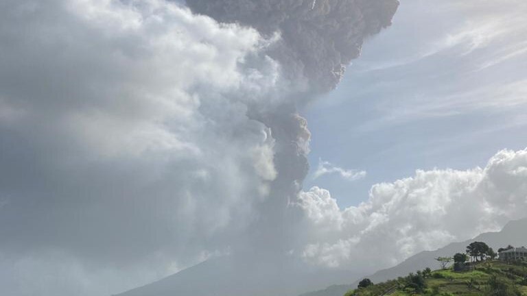 Caribbean island volcano erupts after 16,000 people evacuated