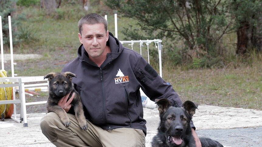 Police dog trainer Ben Barnes