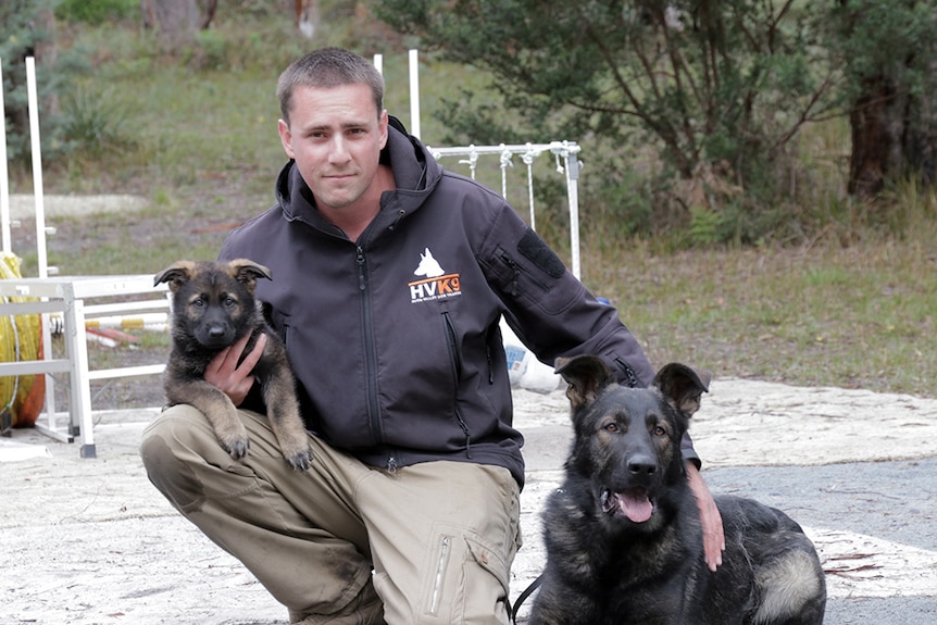 Police dog trainer Ben Barnes