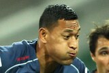 Marked man ... Israel Folau meets the Force defence