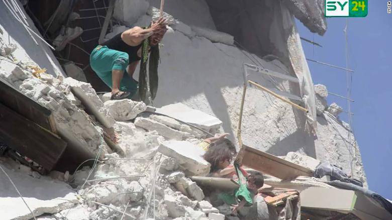 Syrian War Sees Dozens Of Children Among Almost 500 Civilians Killed In Past 10 Days Abc News