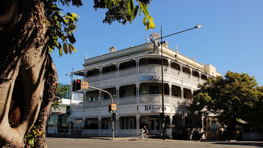 The outside of the Regatta Hotel in Brisbane.