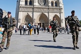 French soldiers on patrol