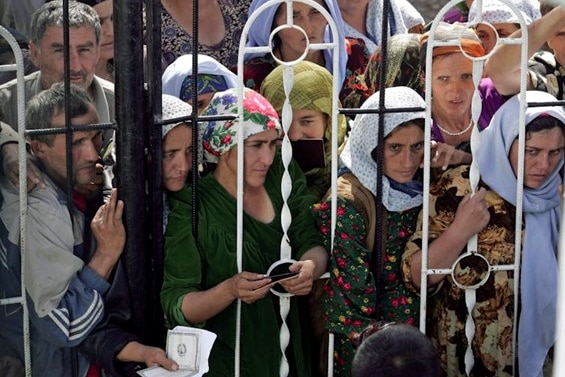 Residents of Dosti, Tajikistan