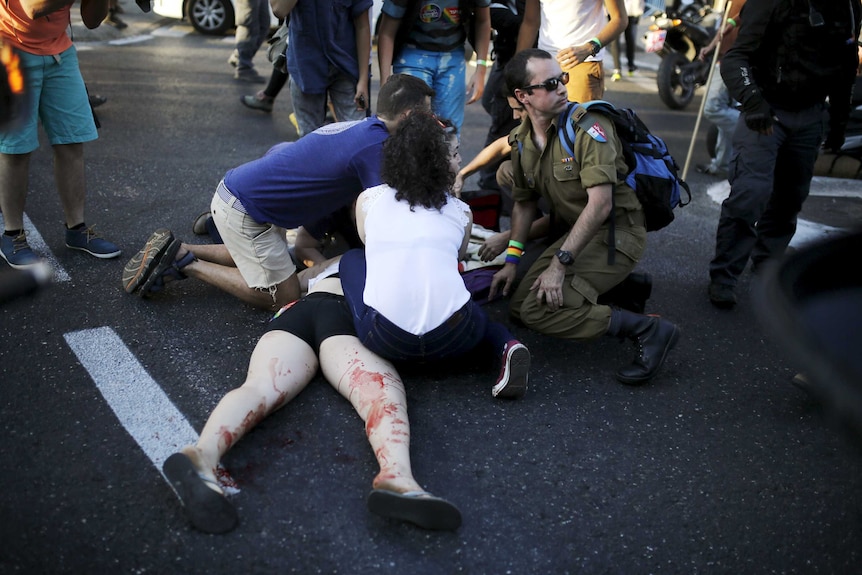 Attack at gay pride parade in Jerusalem
