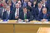 Andrew Parker, John Sawers and Iain Lobban speak at an Intelligence and Security Committee hearing.