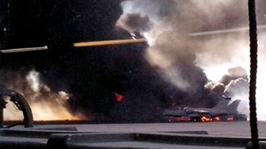 Greek fighter jet crashes on take-off