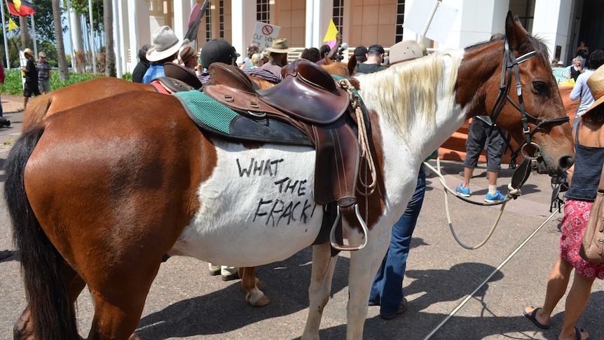 Fracking protest