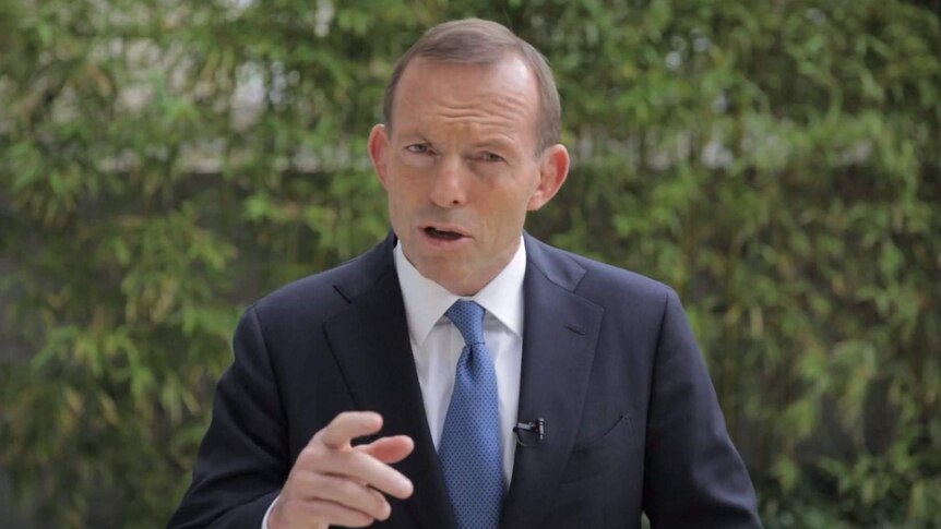 Tony Abbott in video message on carbon tax