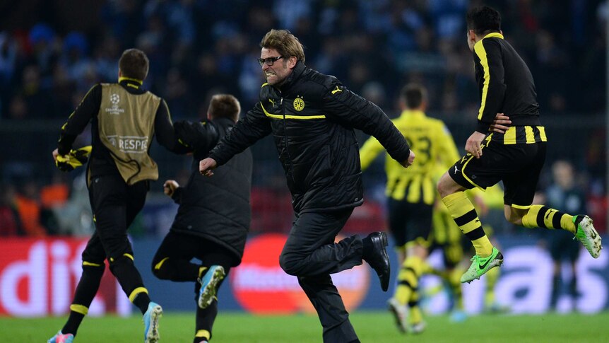 Dortmund show their joy