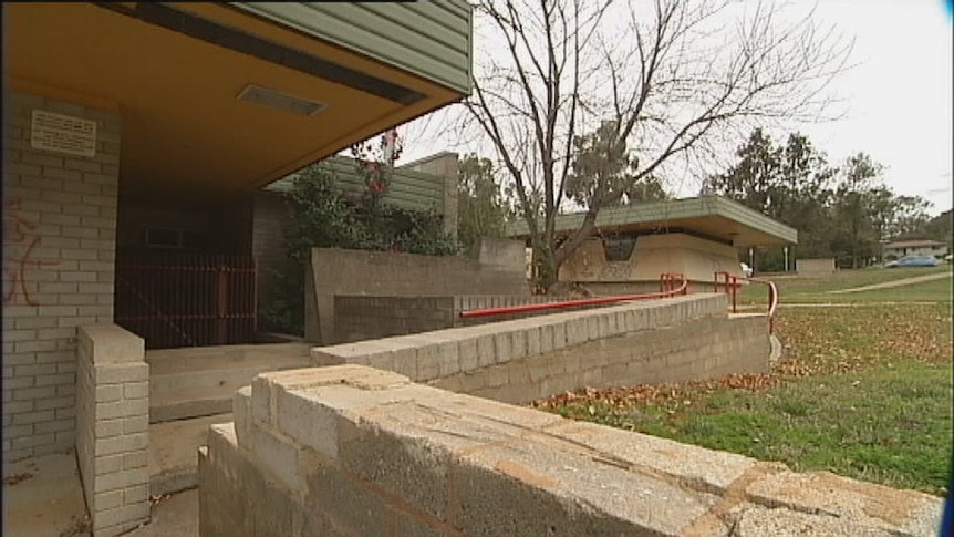 The former Flynn Primary School buildings have been vandalised since the site was closed to students in 2006.