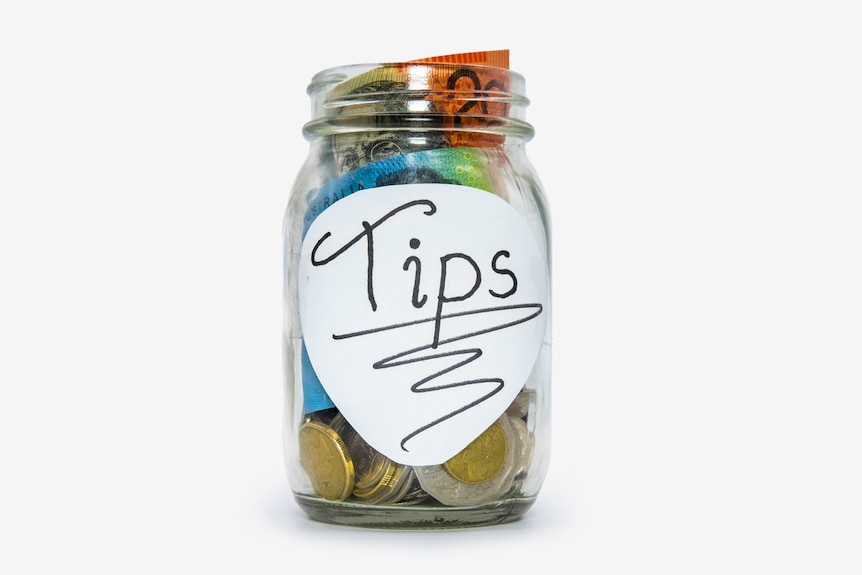 A photo of a tip jar.
