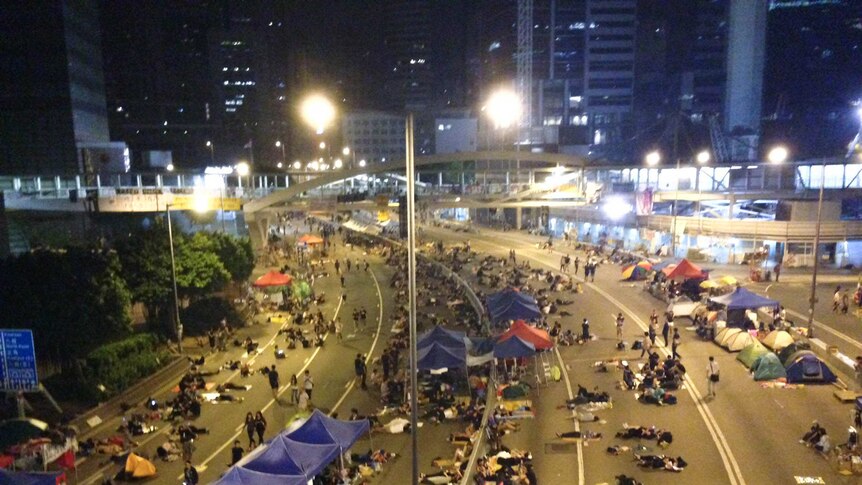 Hon Kong pro-democracy protesters