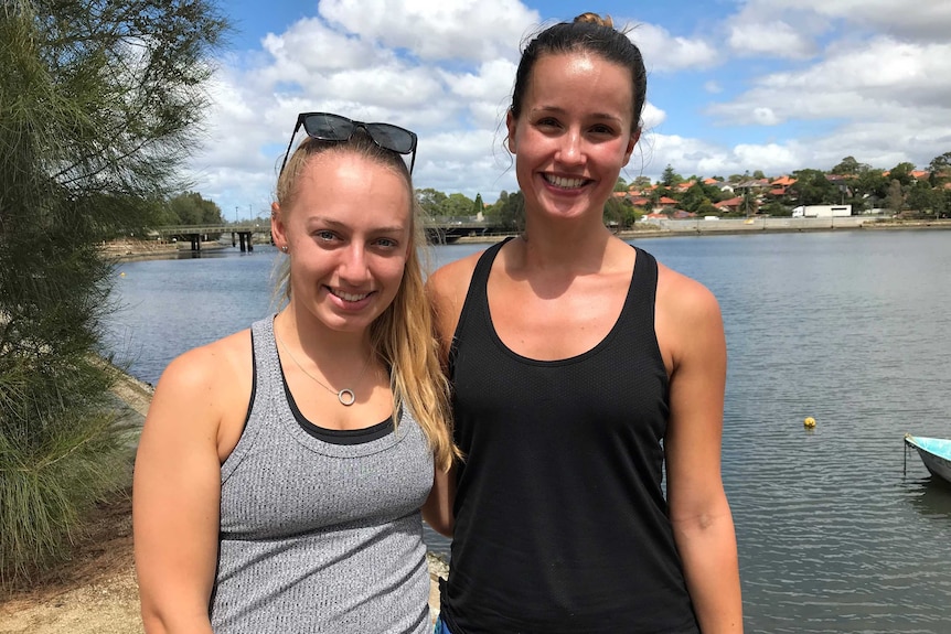 Two women at The Bay Run at Lilyfield