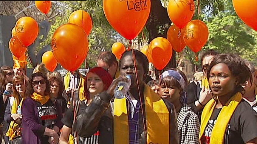 Supporters marched to mark World Suicide Prevention Day