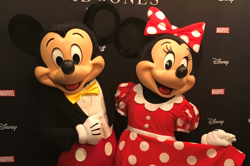 Mickey and Minnie Mouse at a David Jones' promotion