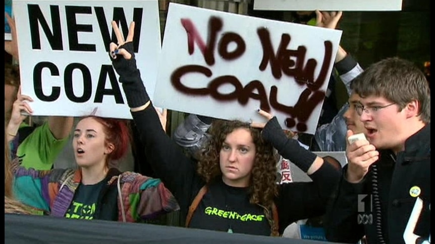 Anti-coal demonstrators come out in force