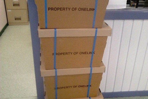 Boxes containing a single wallet-sized packet of gauze swabs sent to a north coast hospital.