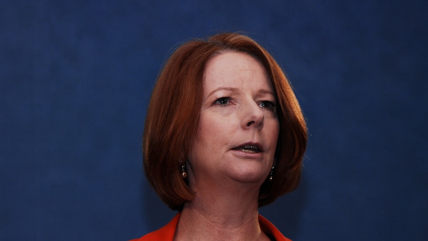 Julia Gillard in Tasmania forest presser