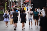 People walking in Brisbane's Queen Street Mall