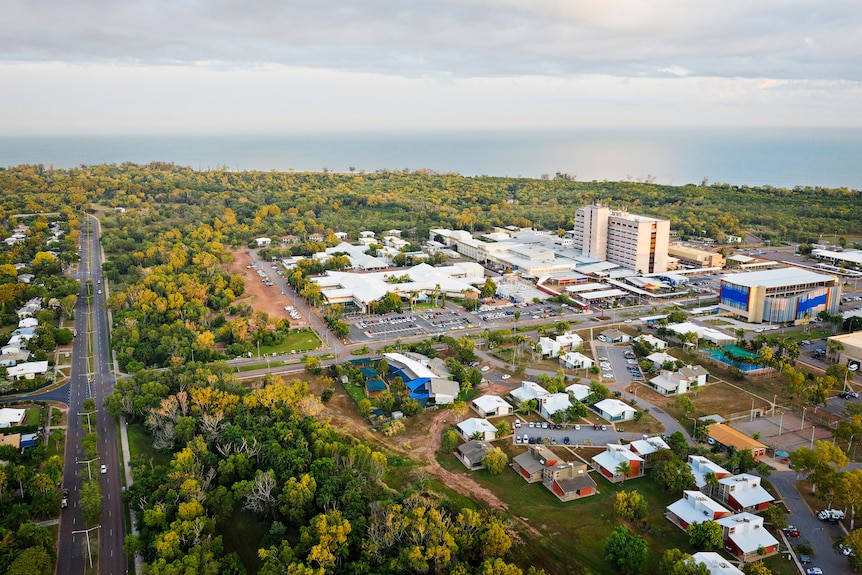 A drone photo of Royal Darwin Hospital.