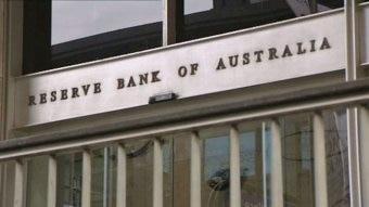 The Front of the Reserve Bank of Australia.