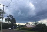 Thunderstorms approaching Brisbane
