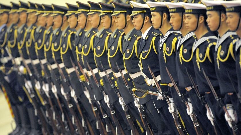 The Chinese People's Liberation Army honour guard