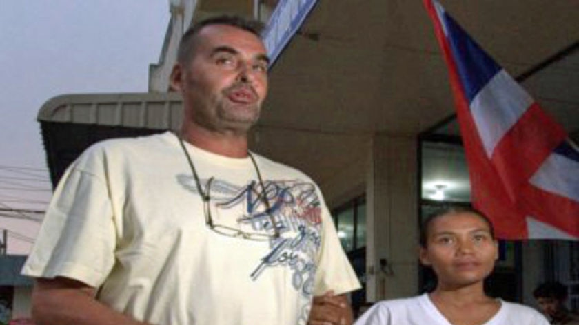 Devonport man Andrew Clements outside a Phuket jail