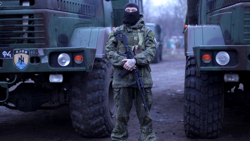 Azov soldier in Mariupol